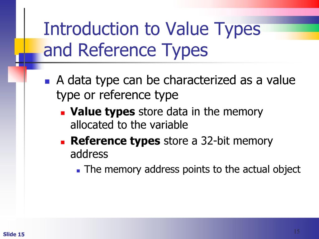 Introduction to Value Types and Reference Types