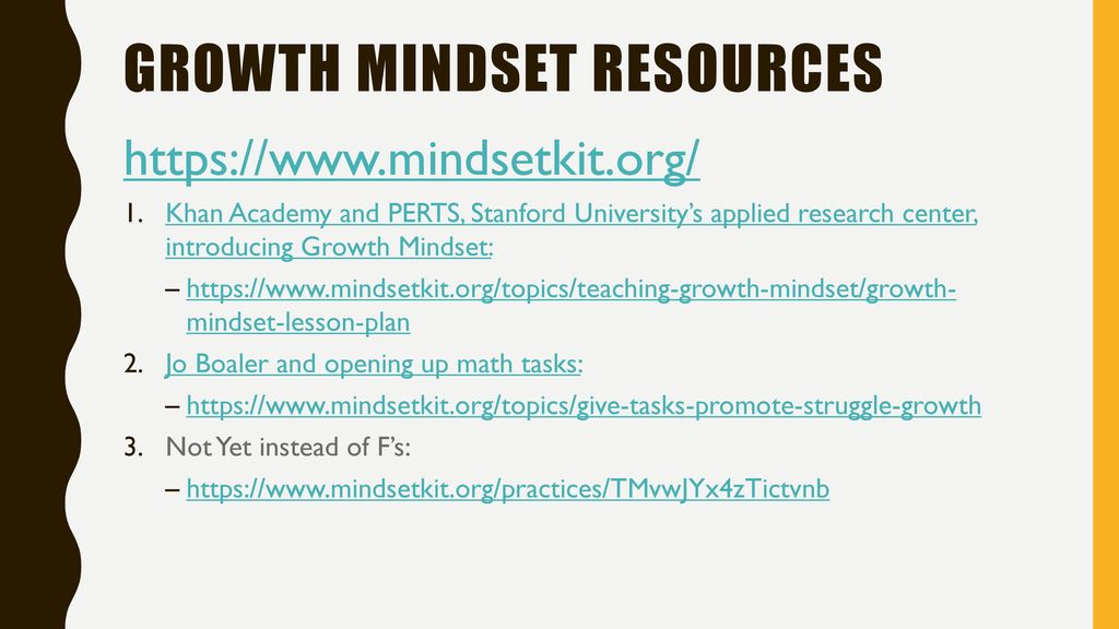 Growth Mindset resources