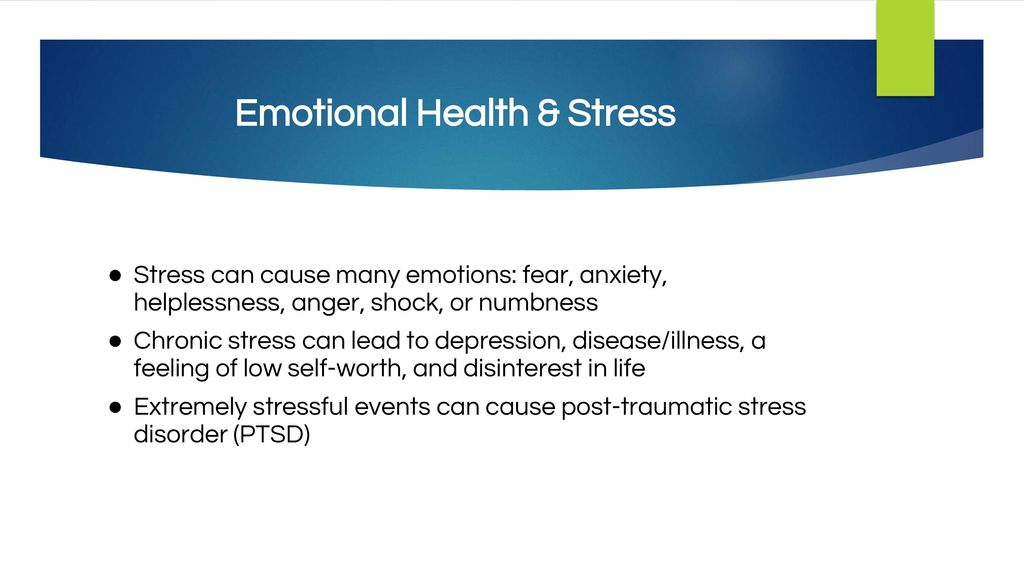 Emotional Health & Stress