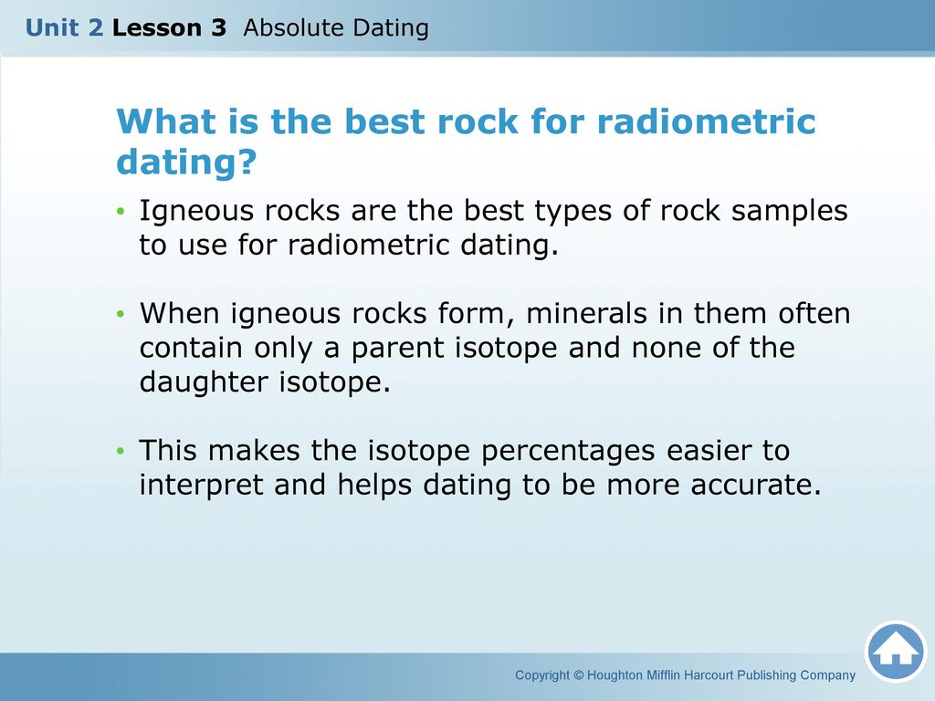 radiometric dating igneous rocks