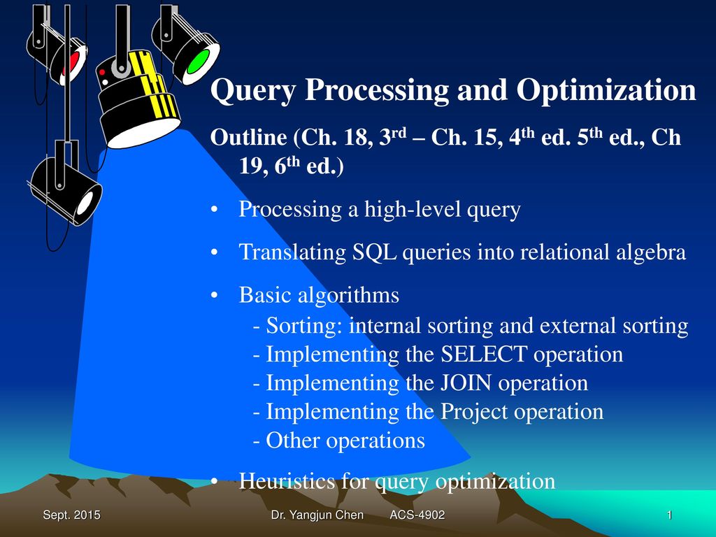 Query Processing and Optimization - ppt download
