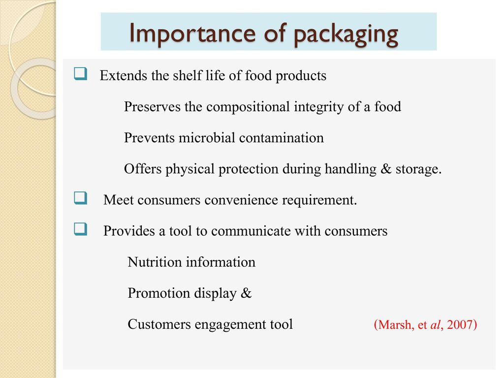 Why Packaging is important in food industry?