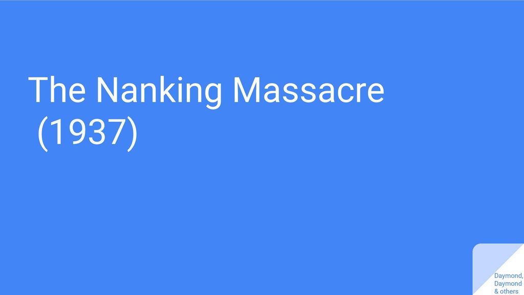 The Nanking Massacre (1937)