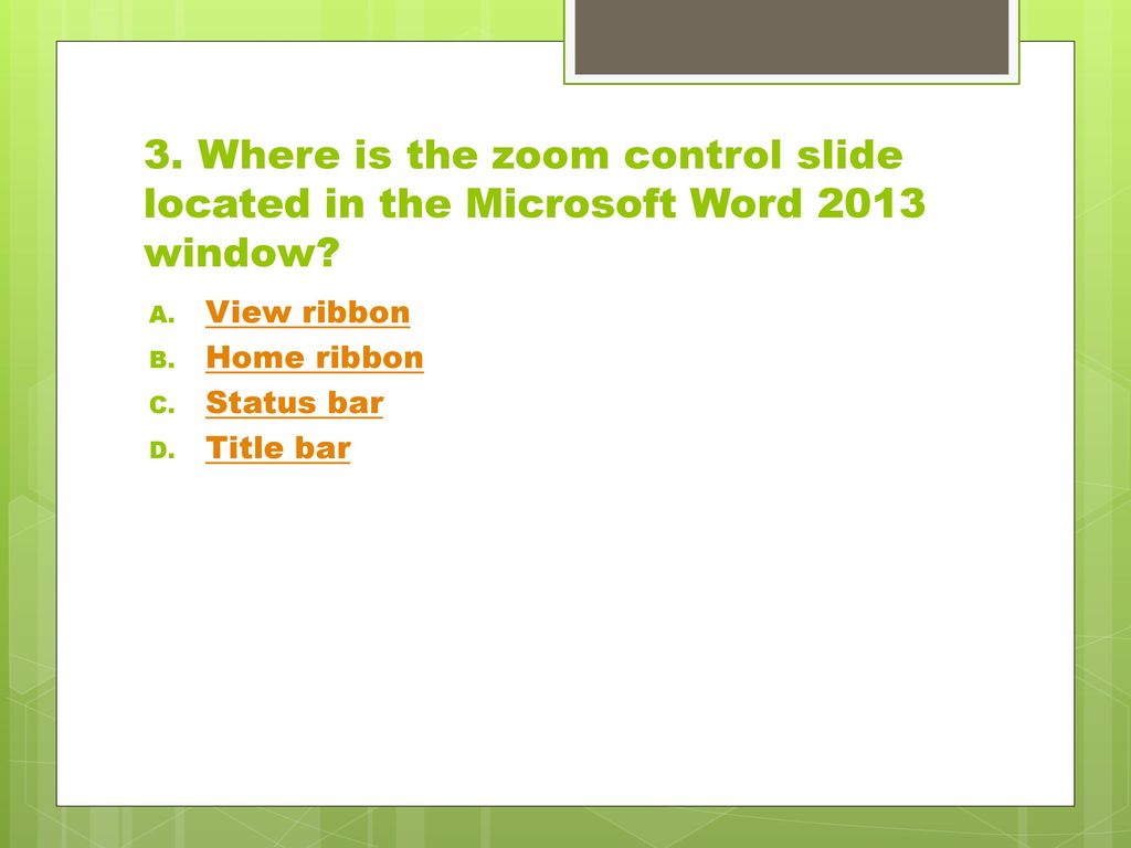 Word Lesson 1 Study Guide Ppt Download