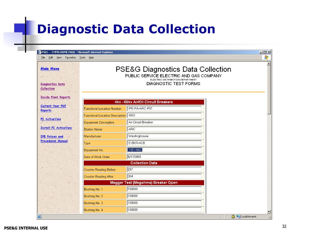 Diagnostic Data Collection