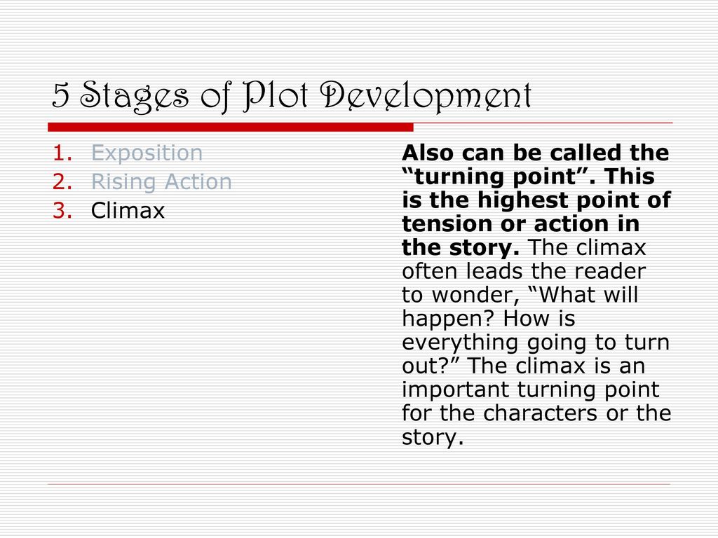 Stages Of Plot Ppt Download