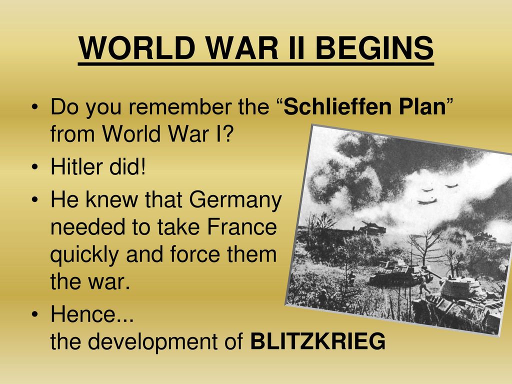 Blitzkrieg “Lightning War” The First Phase of WWII. - ppt download