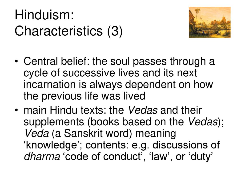 characteristics of hinduism religion