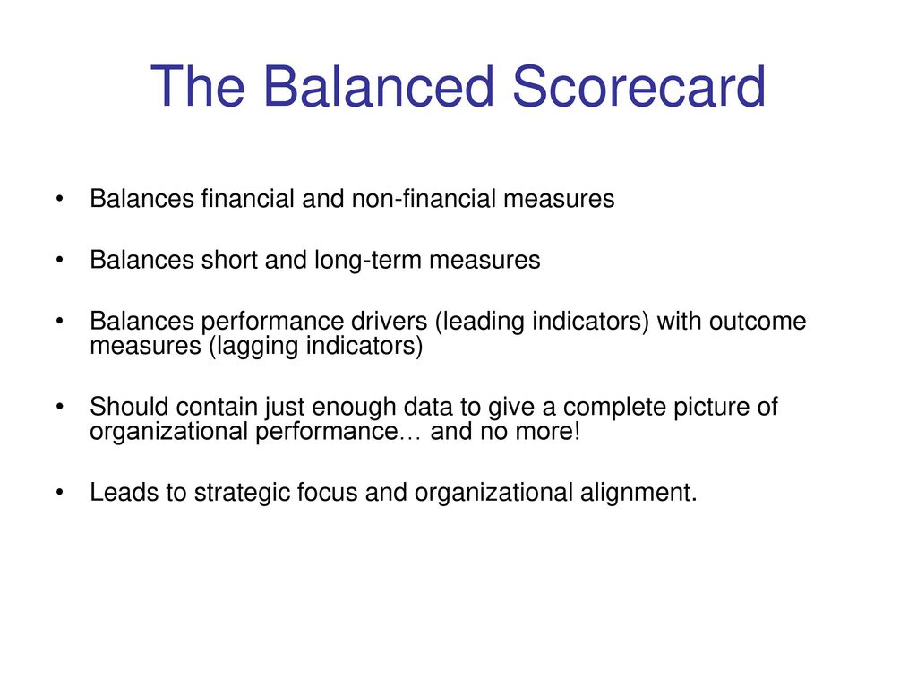 Best Practices in using a Balanced Scorecard - ppt download