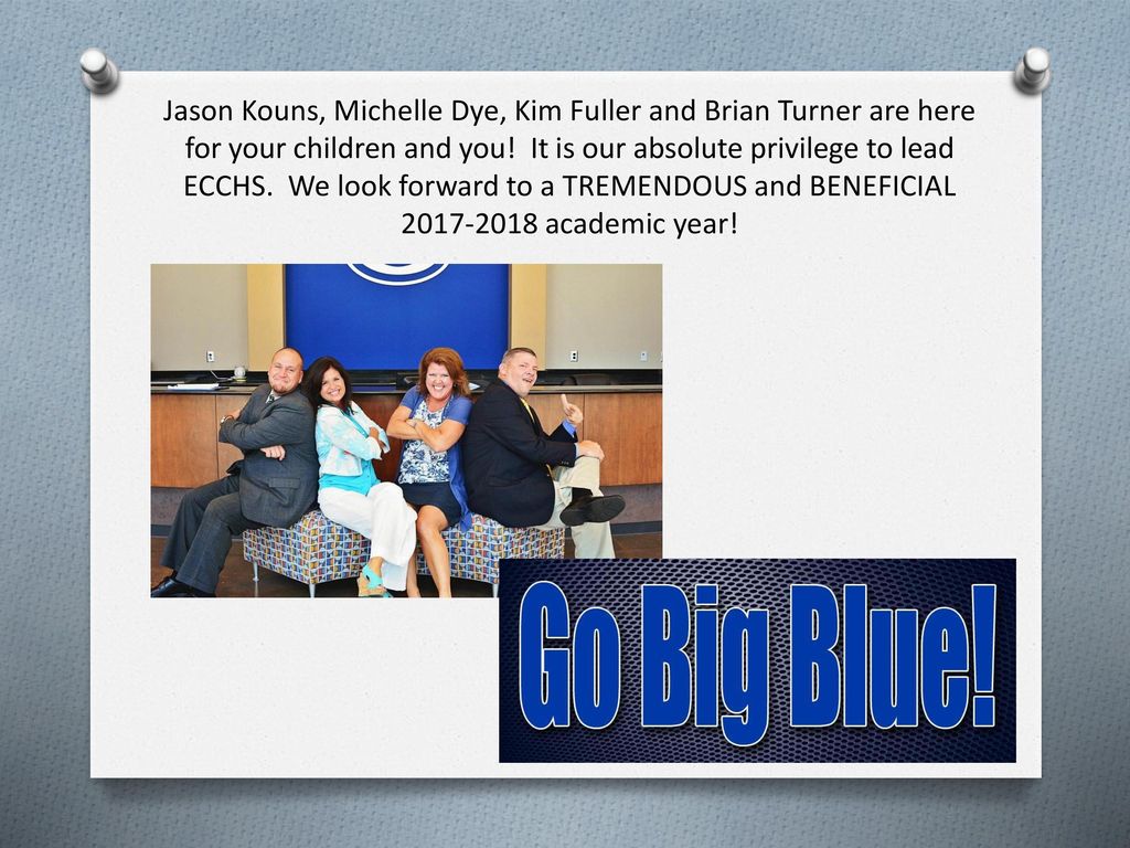 Jason Kouns, Michelle Dye, Kim Fuller and Brian Turner are here for your children and you.