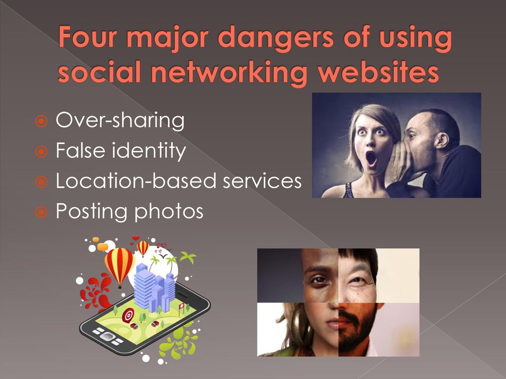 Four major dangers of using social networking websites