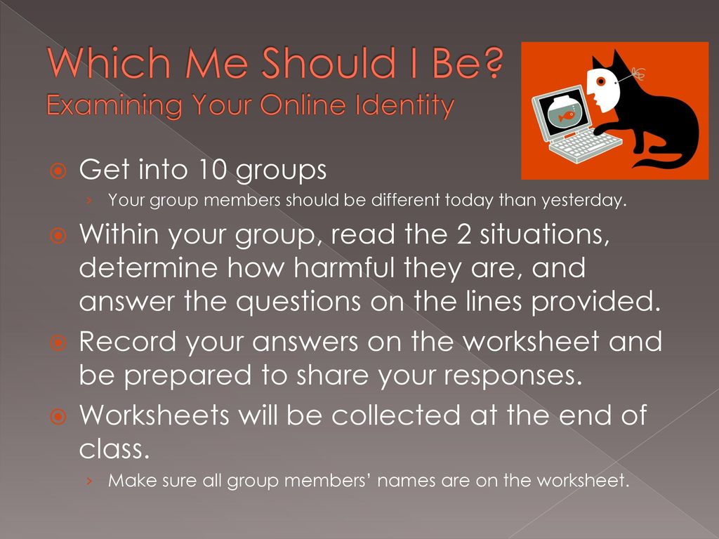 Which Me Should I Be Examining Your Online Identity