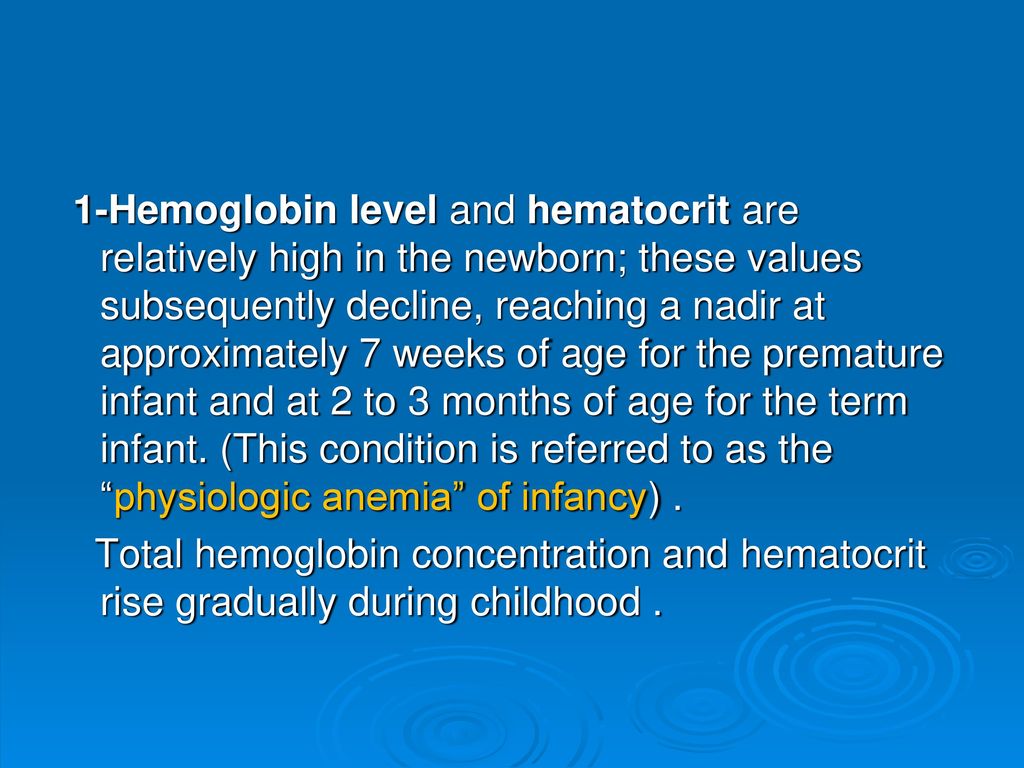 Normal hemoglobin and hematocrit levels in neonates leqwermo