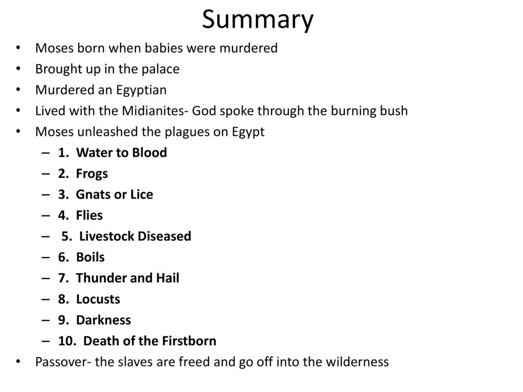 Moses To know the story of Moses' early life. Birth and mission - ppt  download