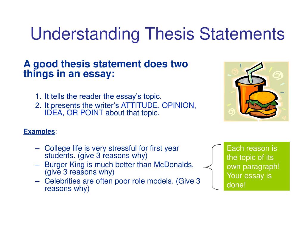 Writing a Good Thesis Statement - ppt download