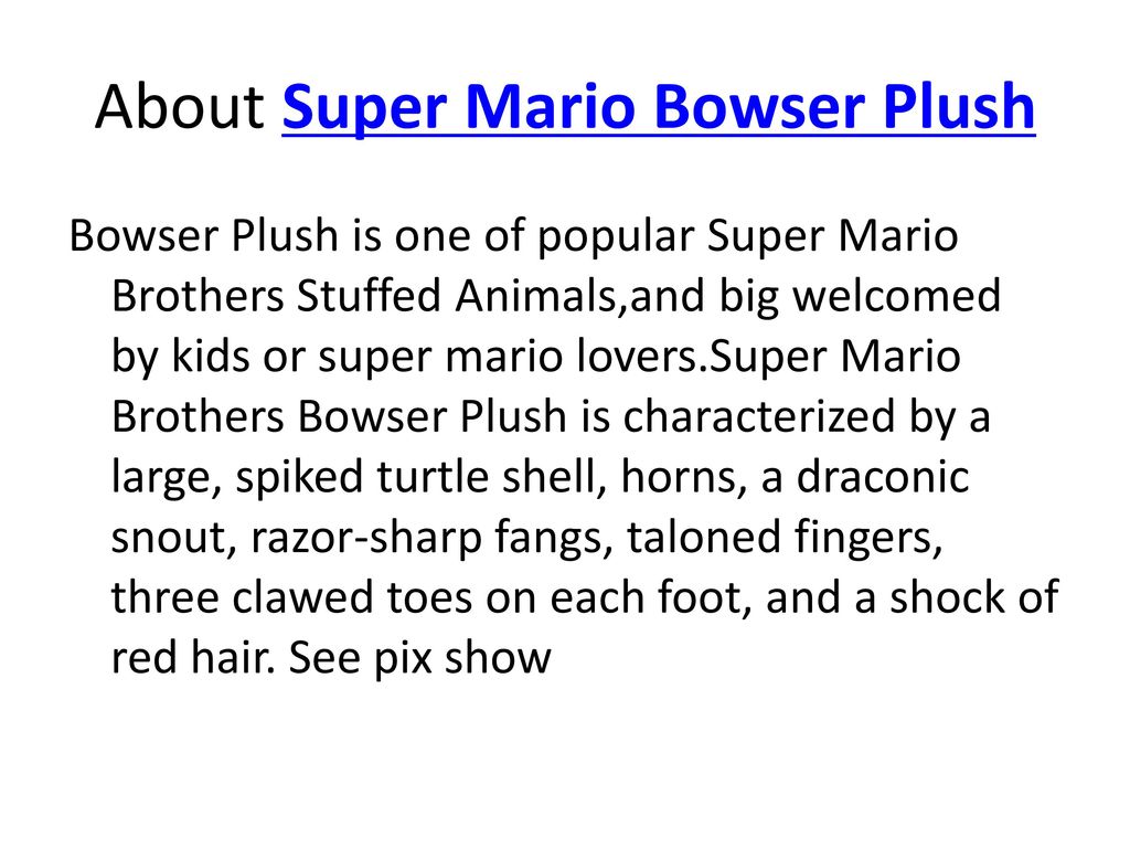 bowser plush canada