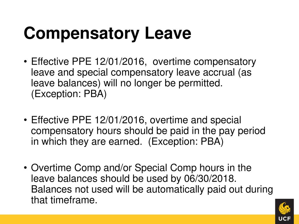 Compensatory Leave