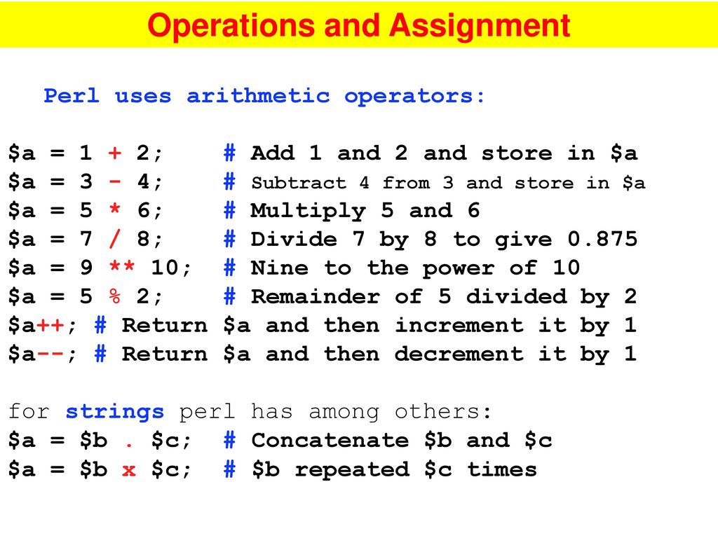 Introduction to perl programming: the minimum to know for practice ...