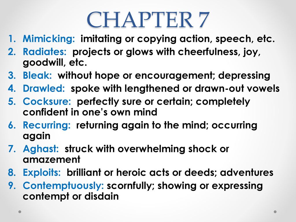 The Outsiders Chapter Vocabulary Ppt Download