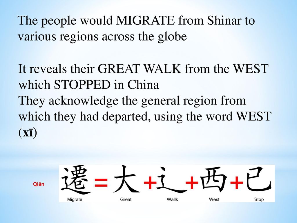 It reveals their GREAT WALK from the WEST which STOPPED in China