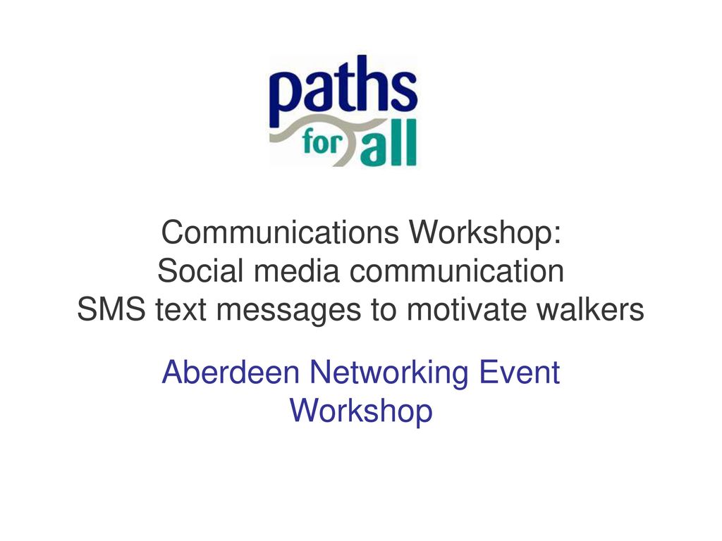 Aberdeen Networking Event Workshop