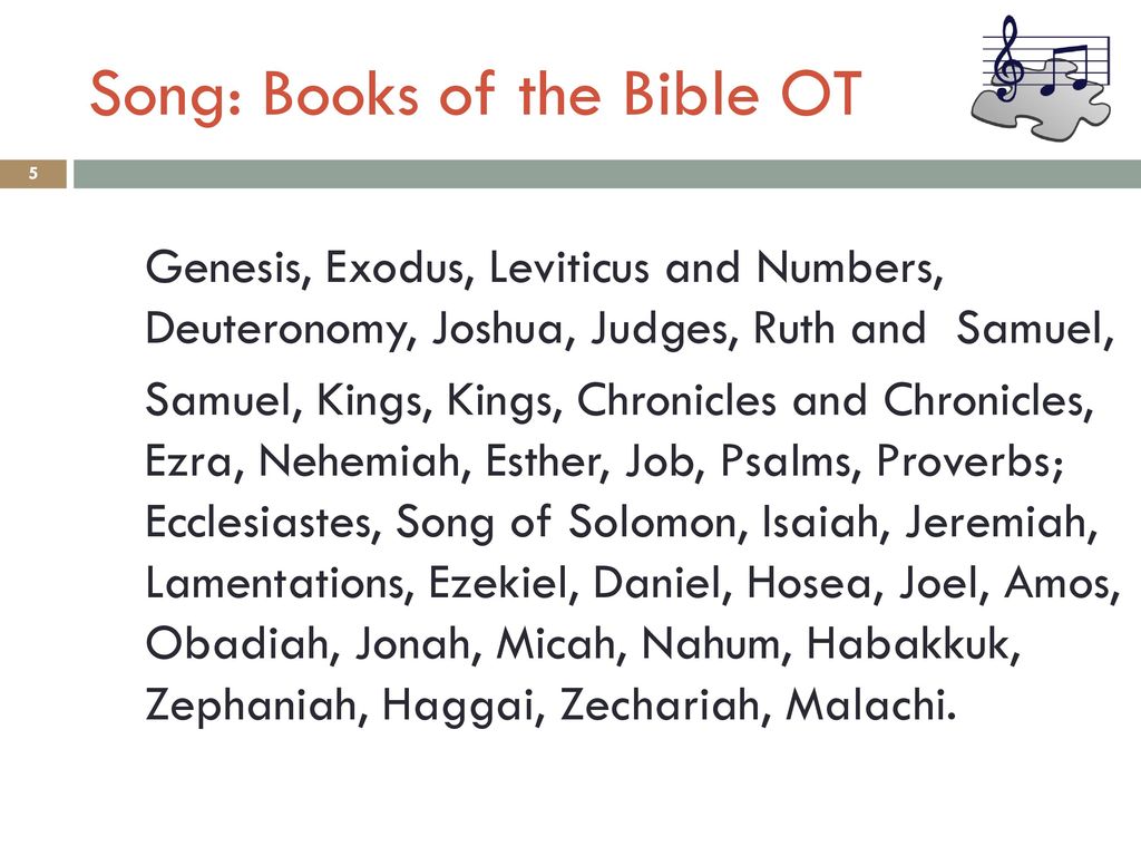 Song: Books of the Bible OT