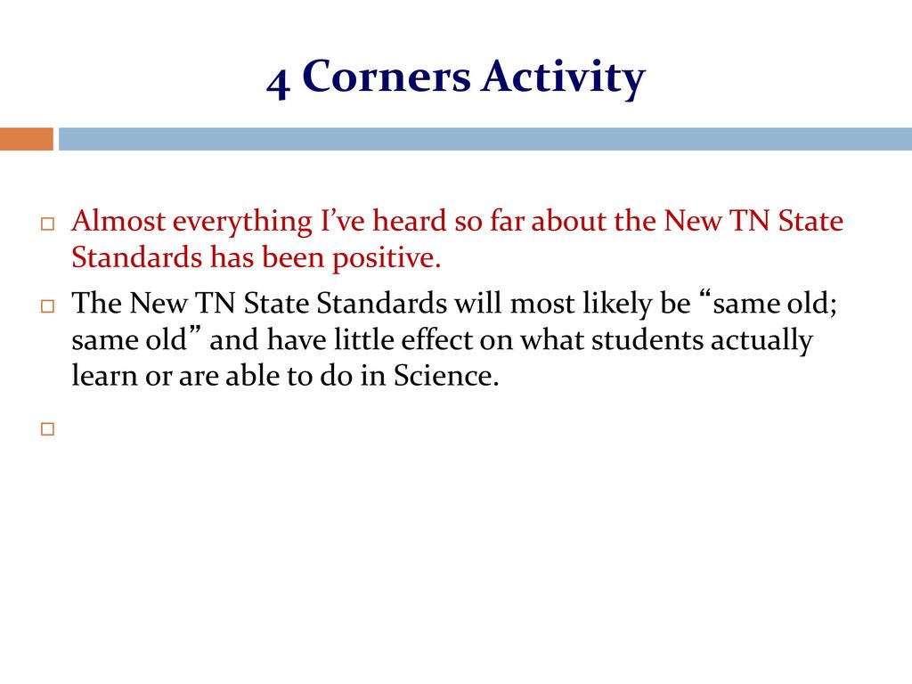 Introduction to the NEW TN Science Standards ppt download
