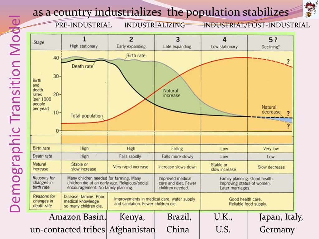 demographic transition model italy