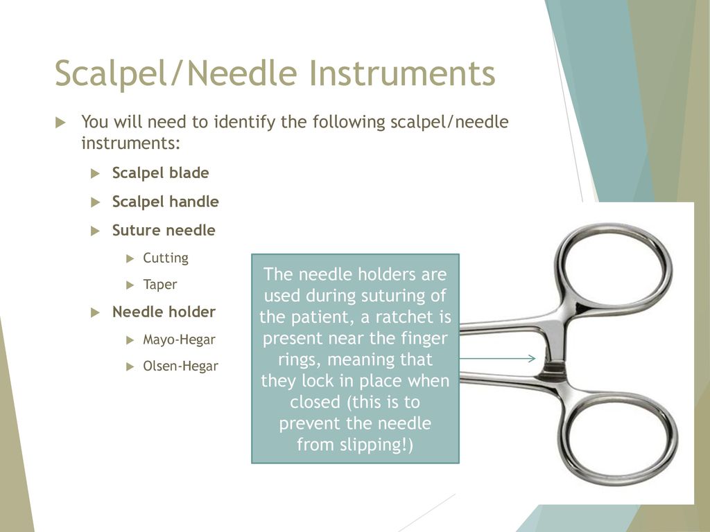 Scalpel/Needle Instruments