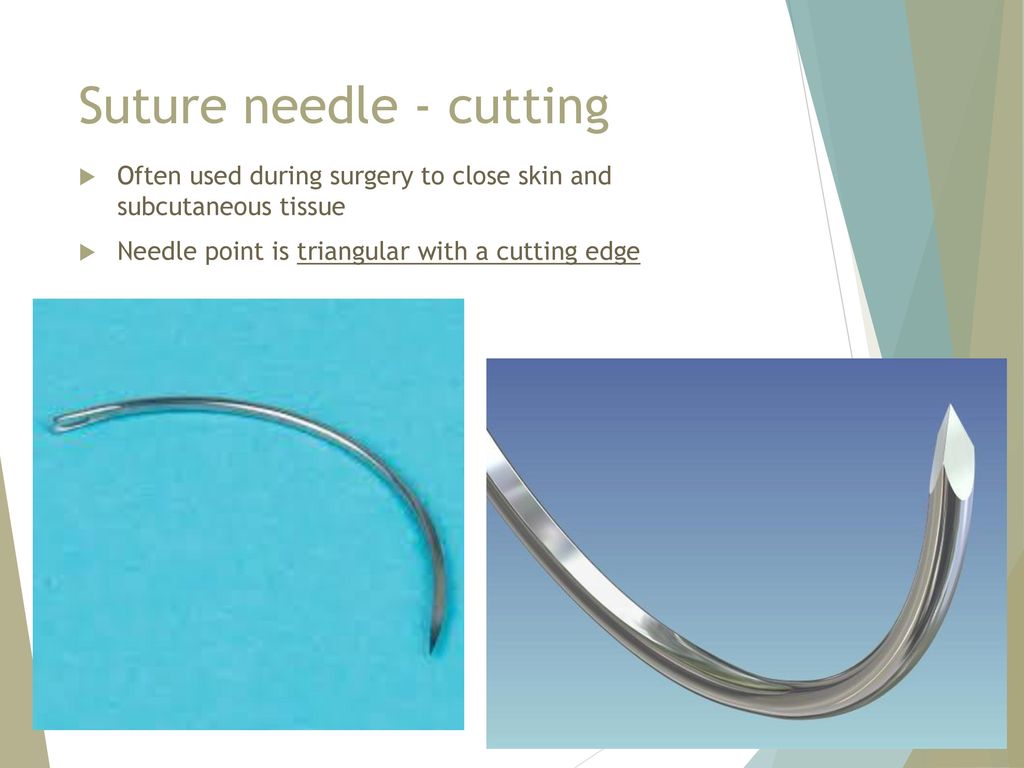 Suture needle - cutting