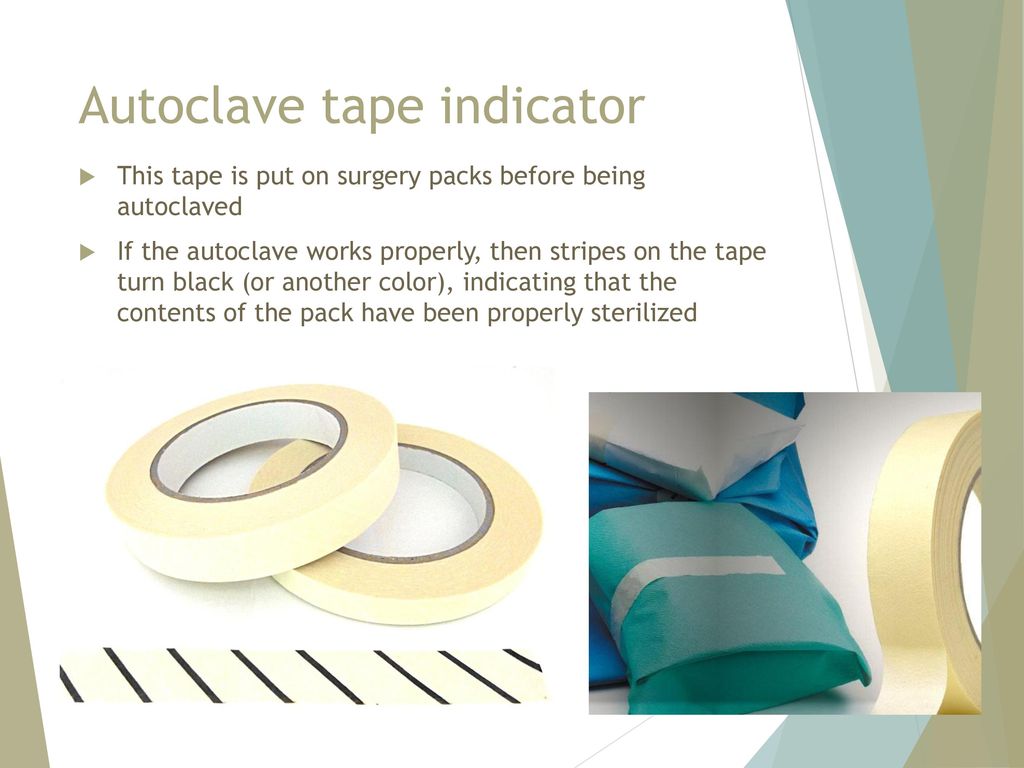 Autoclave tape indicator
