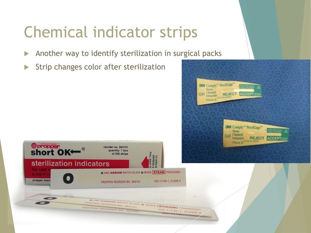 Chemical indicator strips