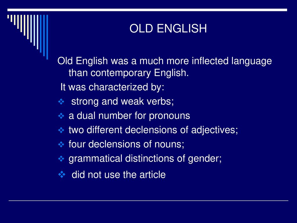 Old english spoken