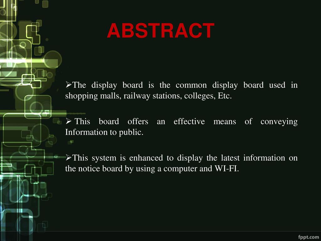 Multiway Noticeboard With User Configure Features Using Iot Pc