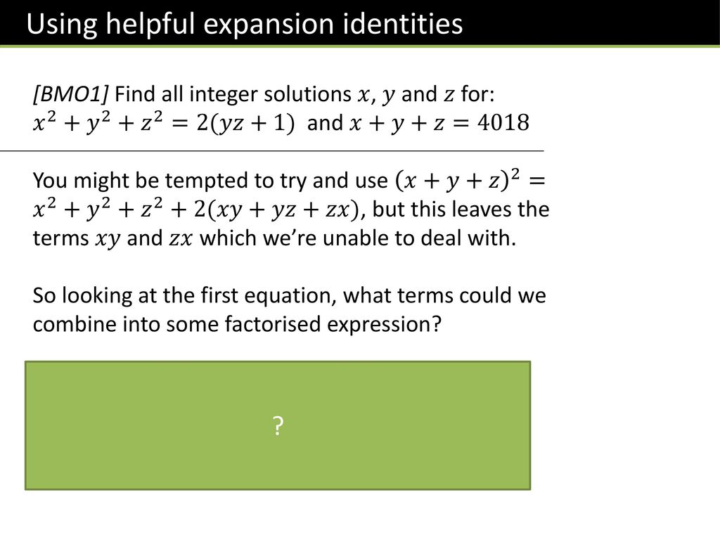 Topic 3 Algebra Dr J Frost Ppt Download