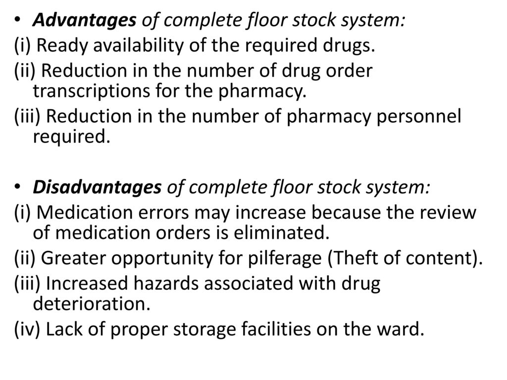 Drug Distribution Systems In Hospitals Ppt Download