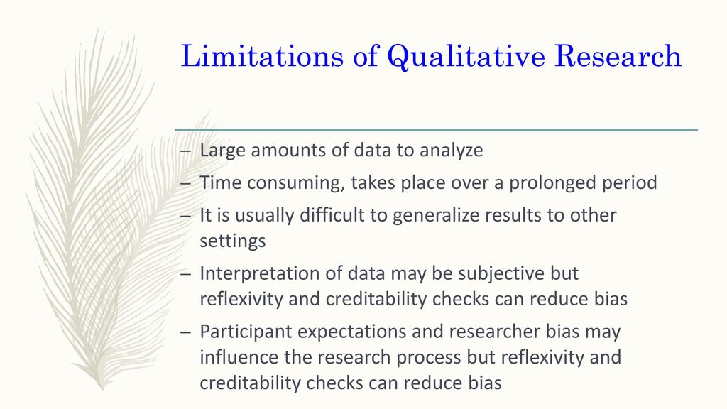 limitations of qualitative research journal