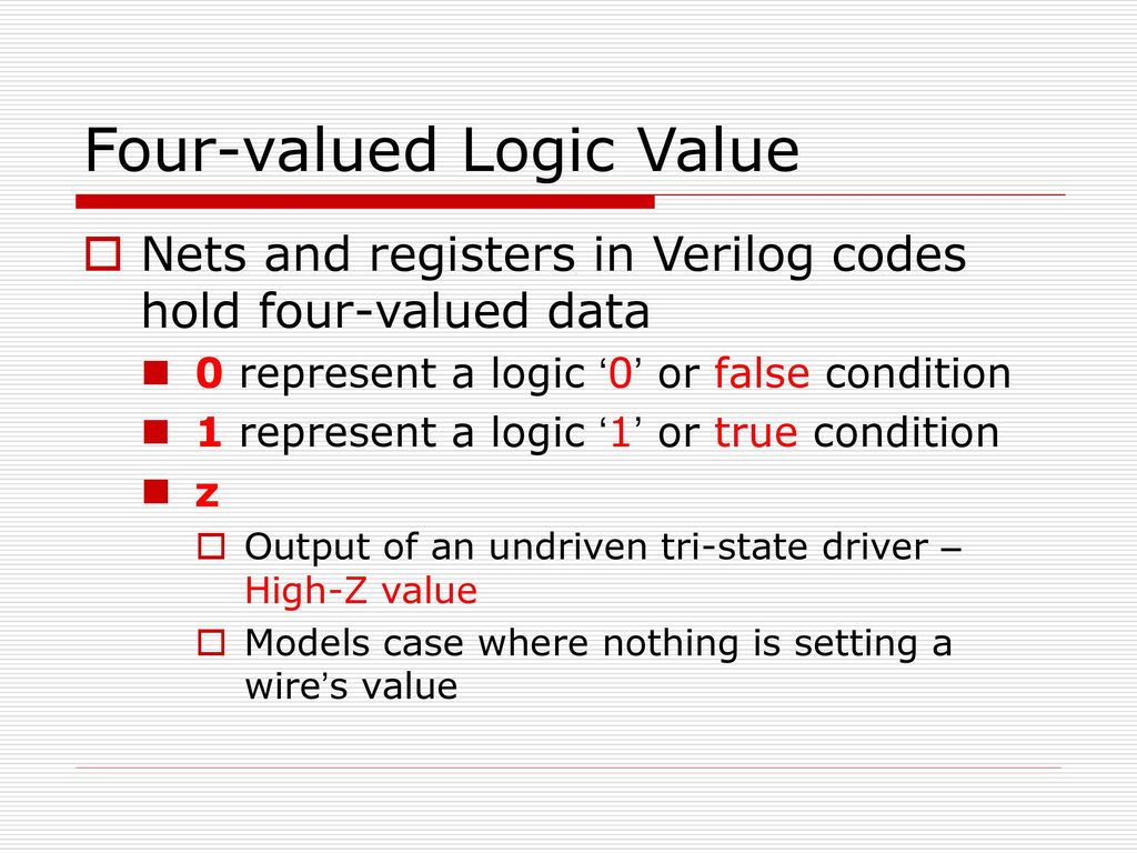 Four-valued Logic Value