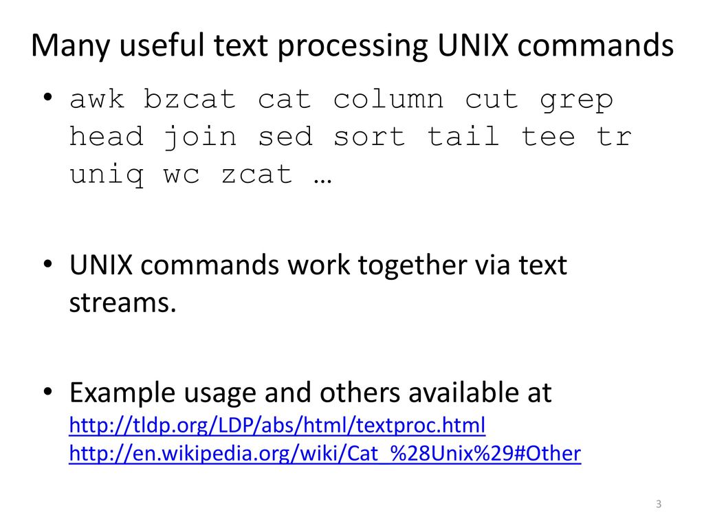 Cat (Unix). Processing текст