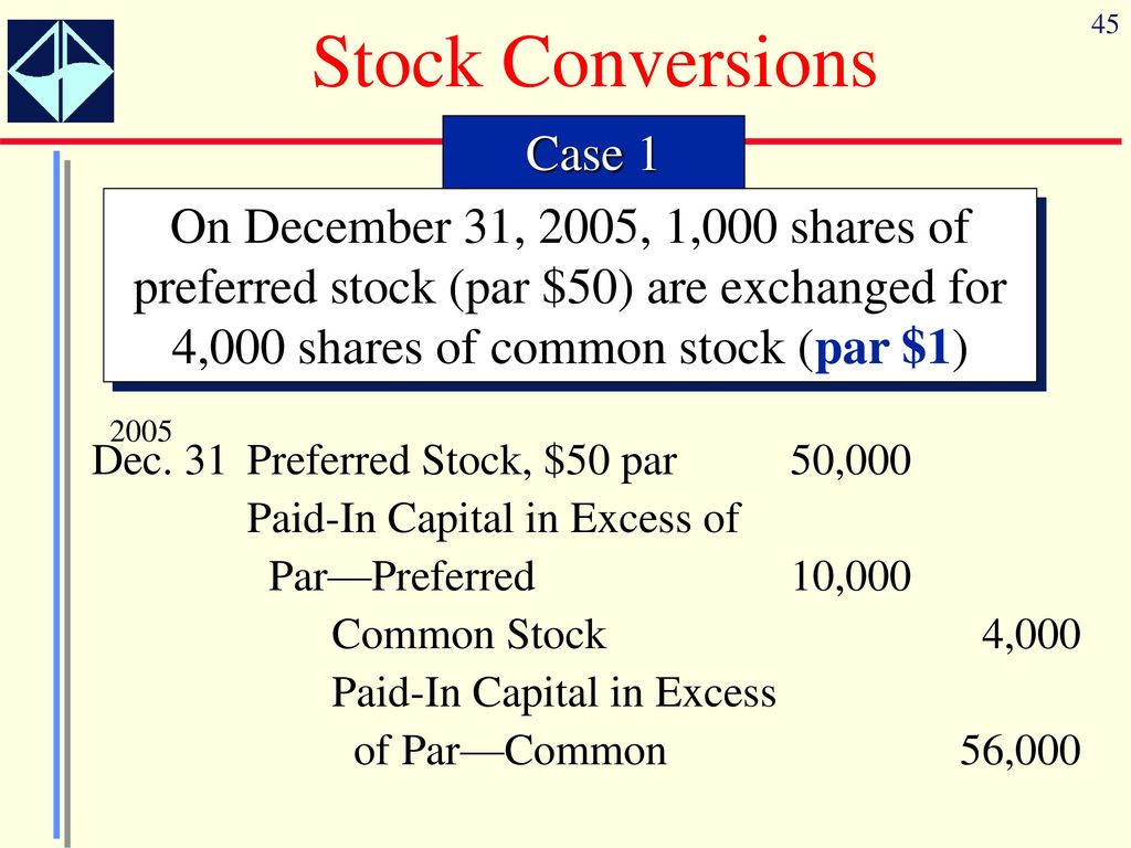 Stock Conversions Case 1