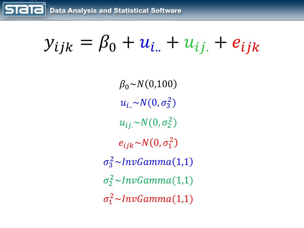 Bayesian Multilevel Longitudinal Models Using Stata Ppt Download