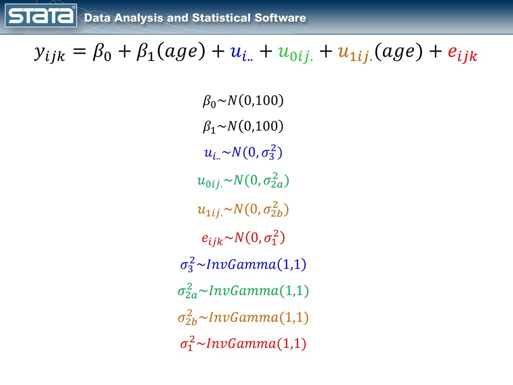 Bayesian Multilevel Longitudinal Models Using Stata Ppt Download
