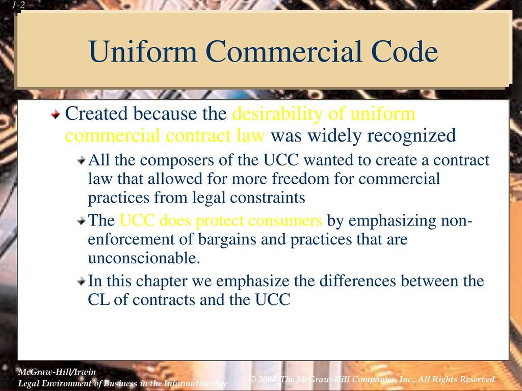 Commercial Law: The Uniform Commercial Code (UCC) - ppt download