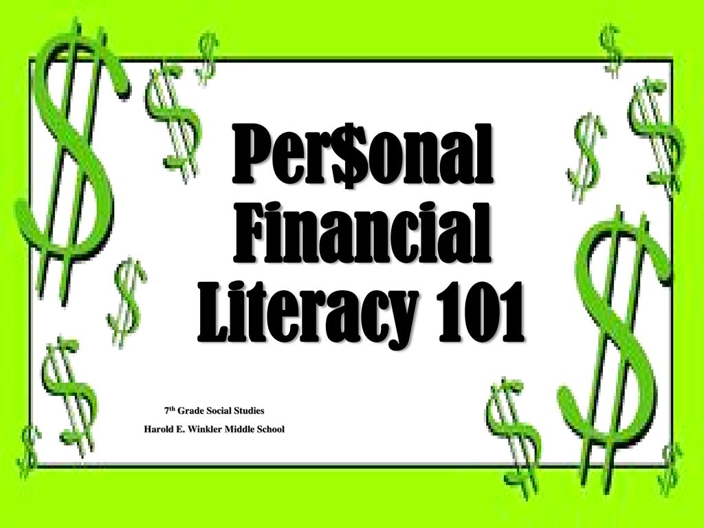 Per Onal Financial Literacy Ppt Download - per onal financial literacy 101