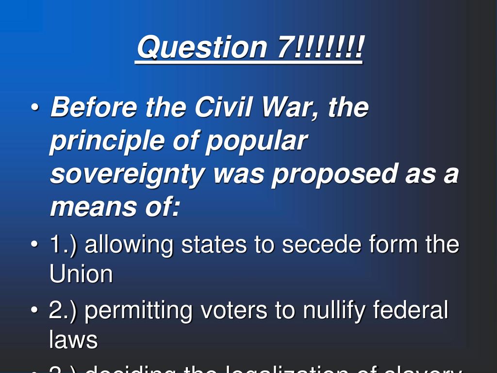Expansion Civil War Review ppt download