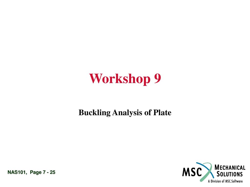 Buckling Analysis of Plate
