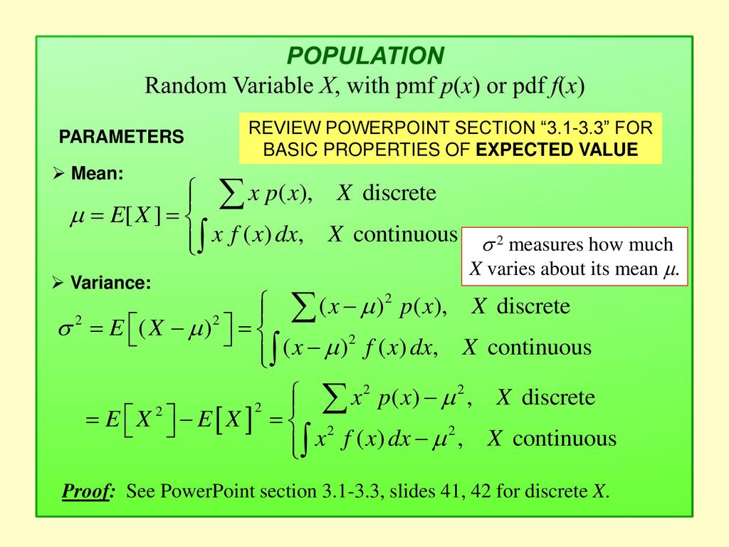 Chapter Five – Joint Probability Distributions and Random Samples