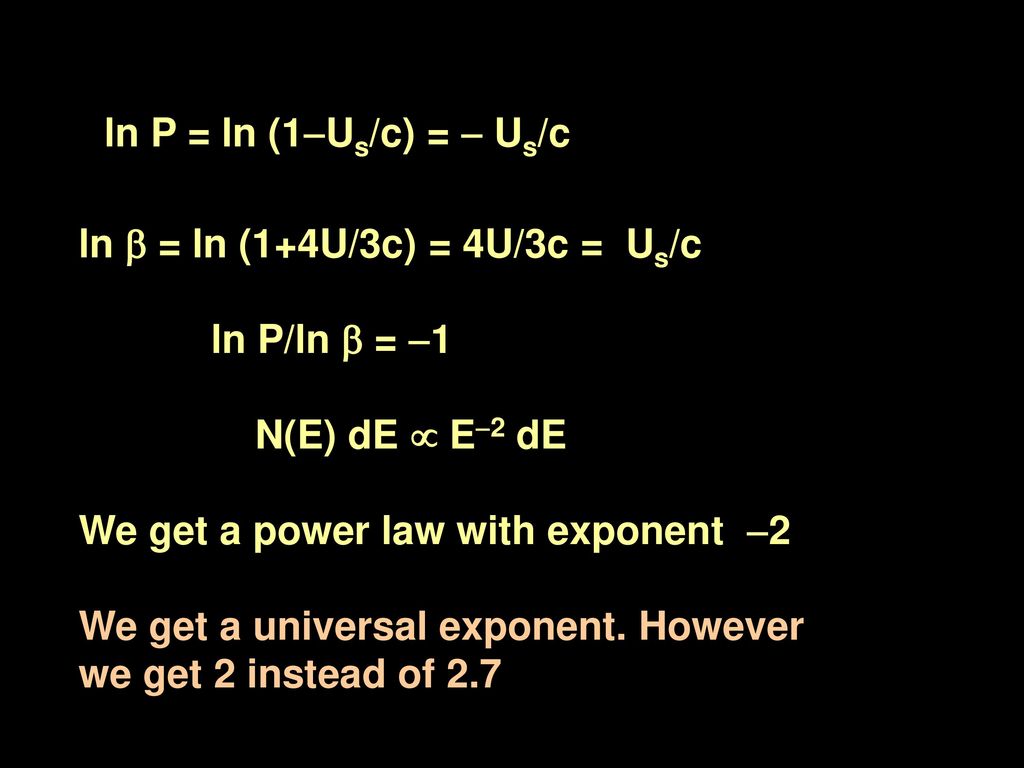 Acceleration Of Cosmic Rays Ppt Download