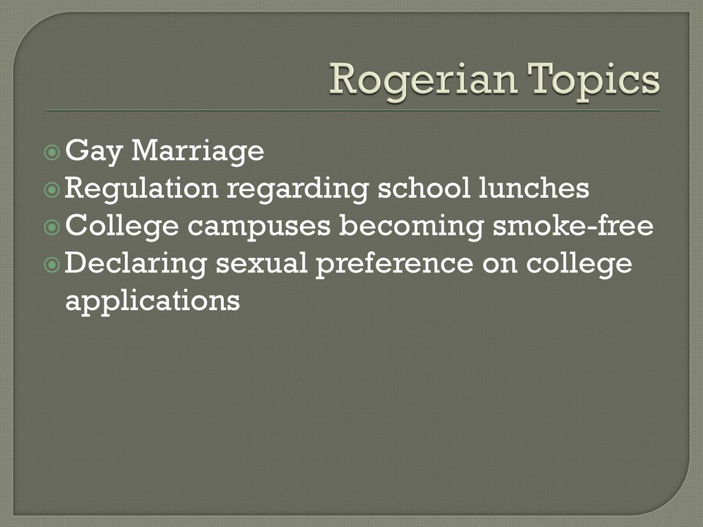 rogerian topics
