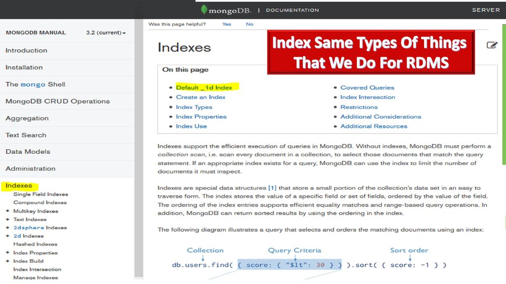 Index Same Types Of Things